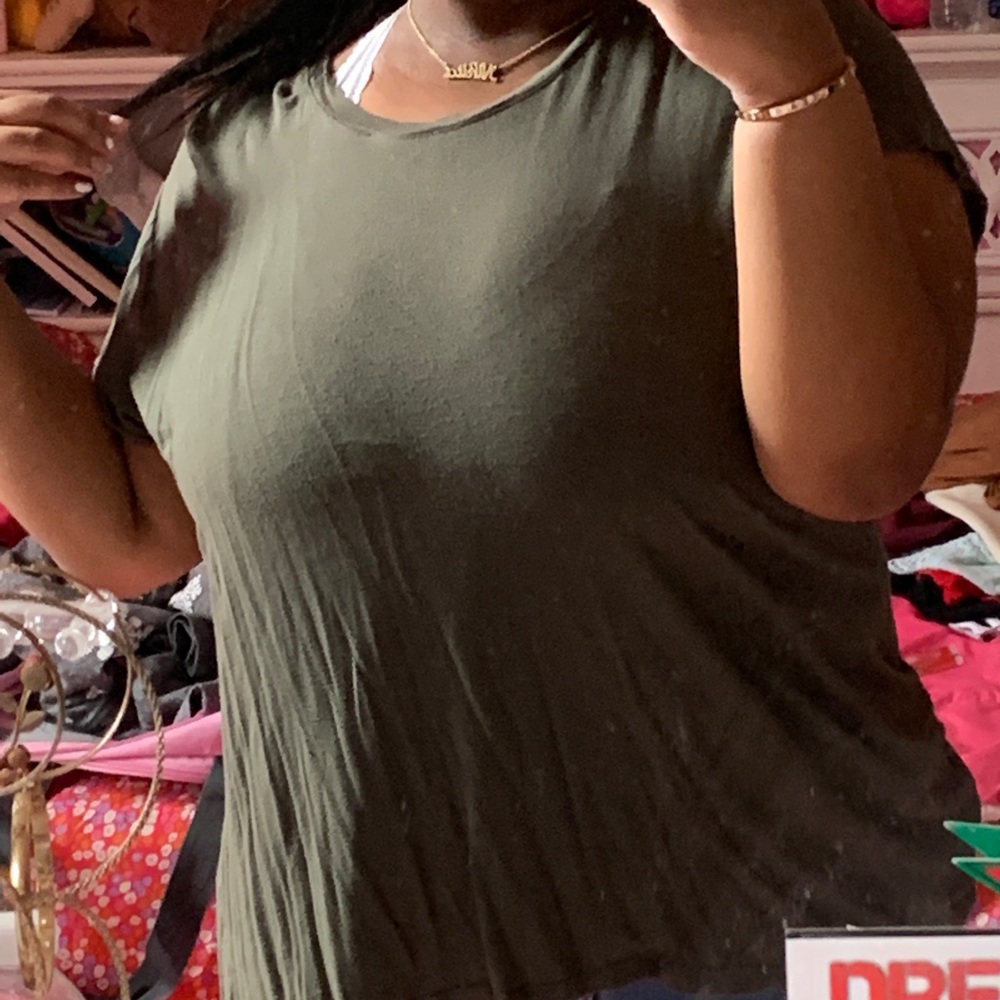 Dark green tunic!